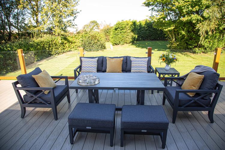  Sorrento casual dining sets  Sorrento casual dining set . Luxurious outdoor furniture weatherproof and stylish. we have sets ready for delivery as from the 20th march for the spring sun and the Easter break. Book yours now . Prices now live on web site

